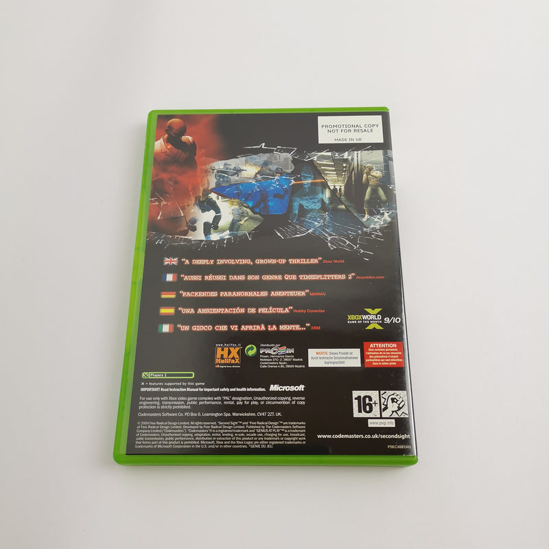 Microsoft Xbox Classic Game "Second Sight Promotional Copy" Not for Resale