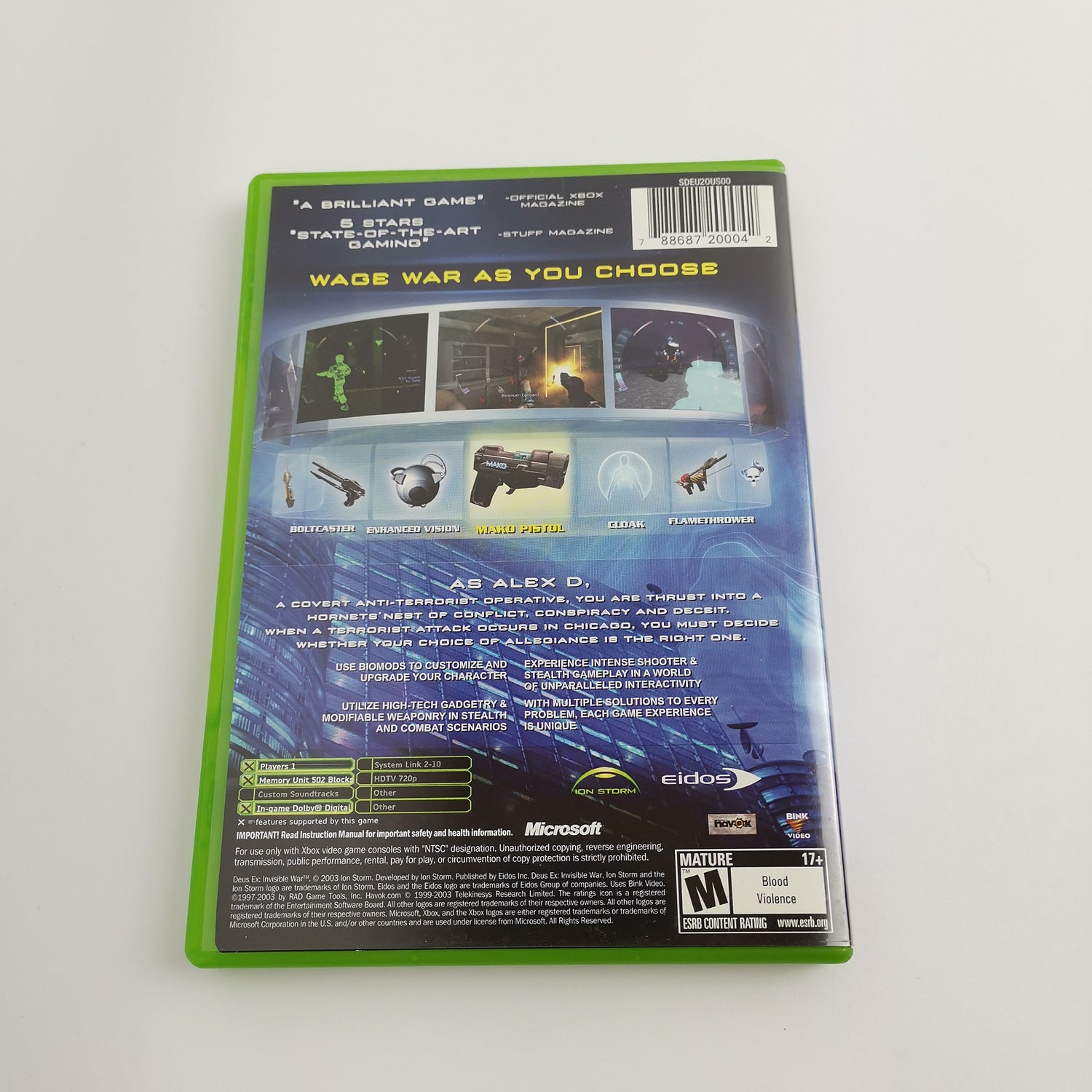 Microsoft Xbox Classic Game 