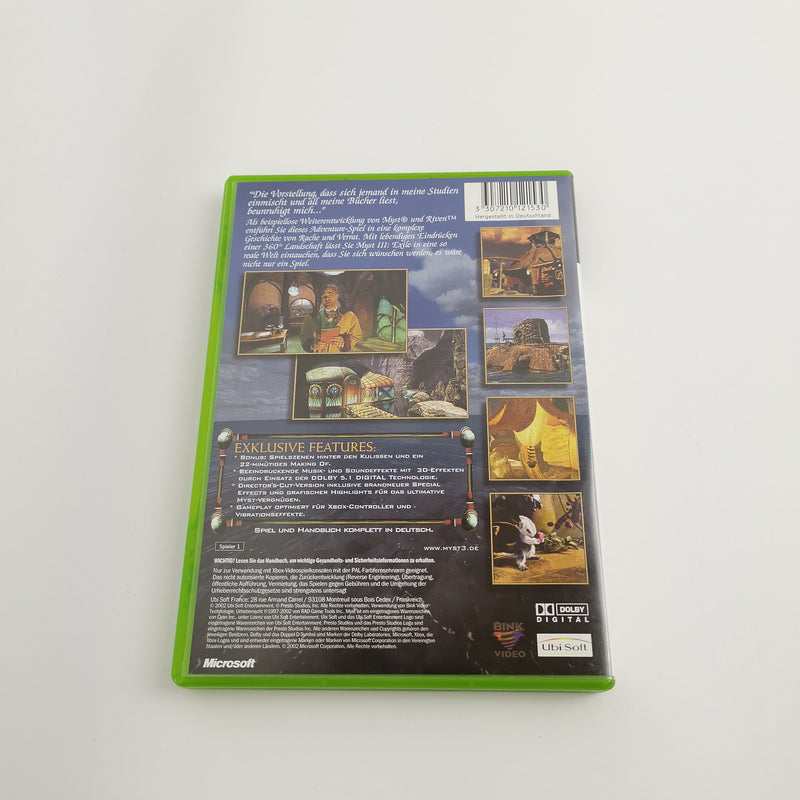 Microsoft Xbox Classic Spiel " Myst III 3 Exile " DE PAL Version | OVP