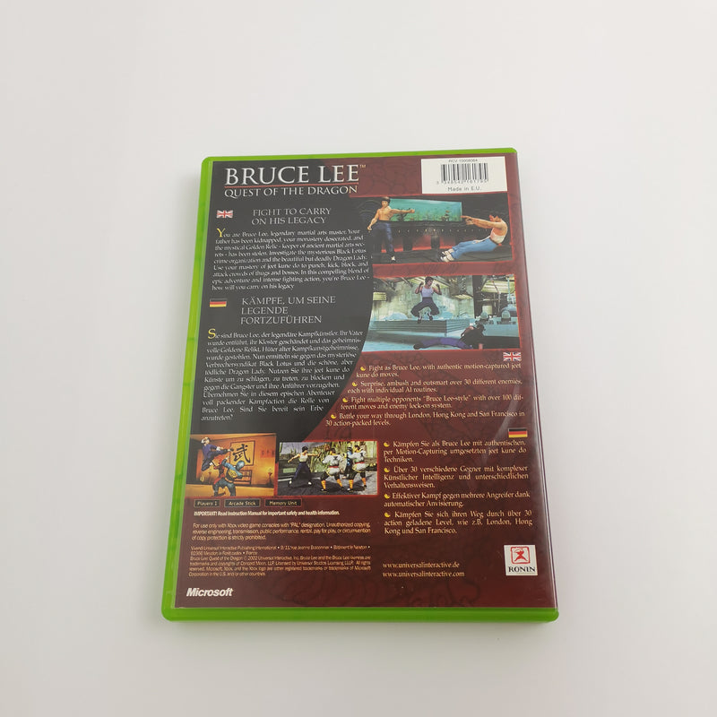 Microsoft Xbox Classic Spiel " Bruce Lee Quest of the Dragon " EN DE - PAL | OVP