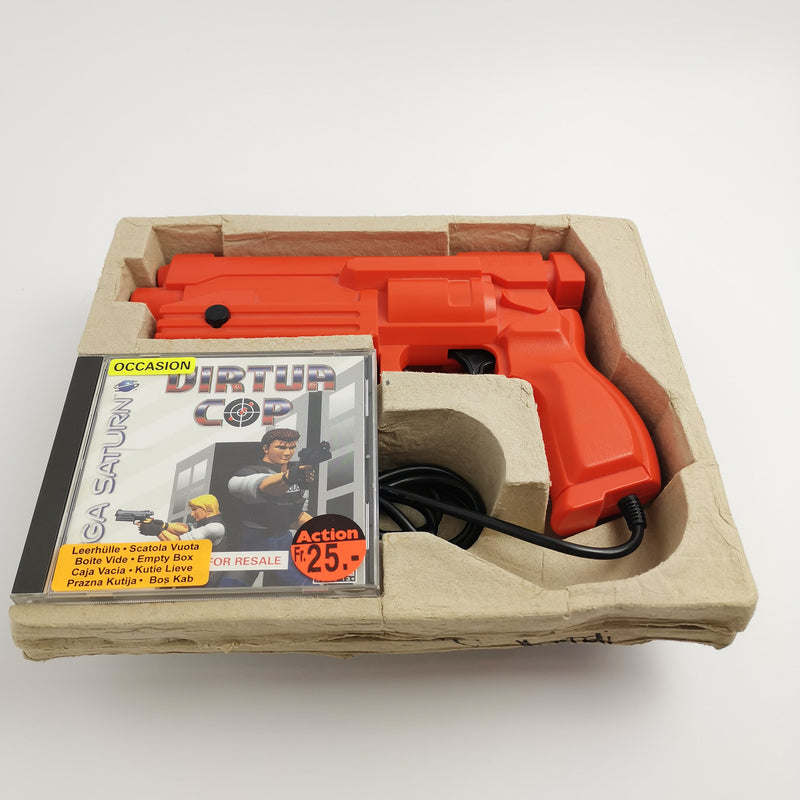 Sega Saturn Game: Virtua Cop + Gun | American version NTSC-U/C USA | Original packaging