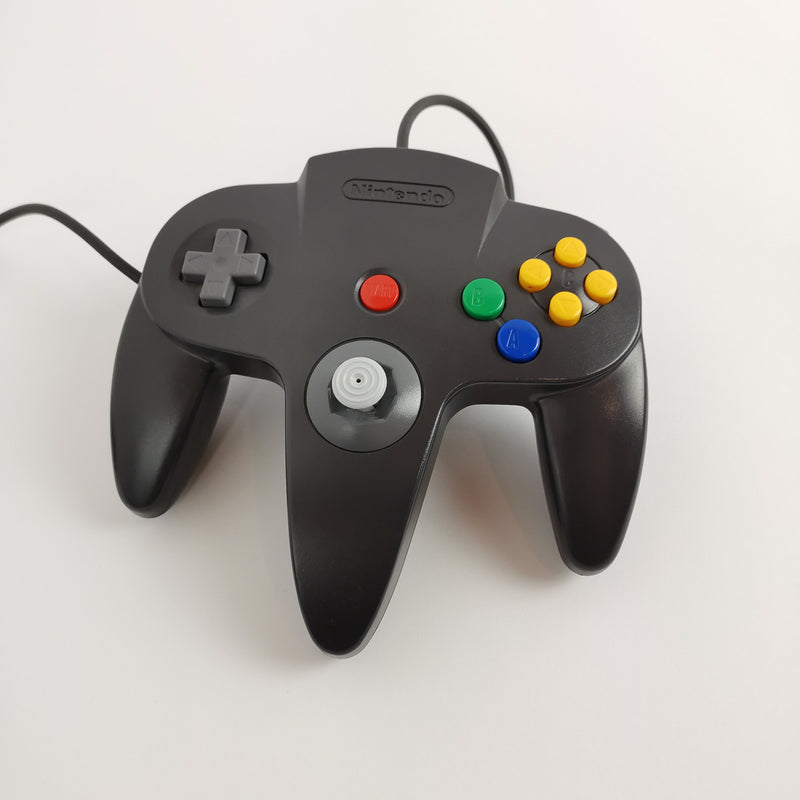 Original Nintendo 64 Accessories N64 Controller Black / Black | N 64 PAL - Gamepad