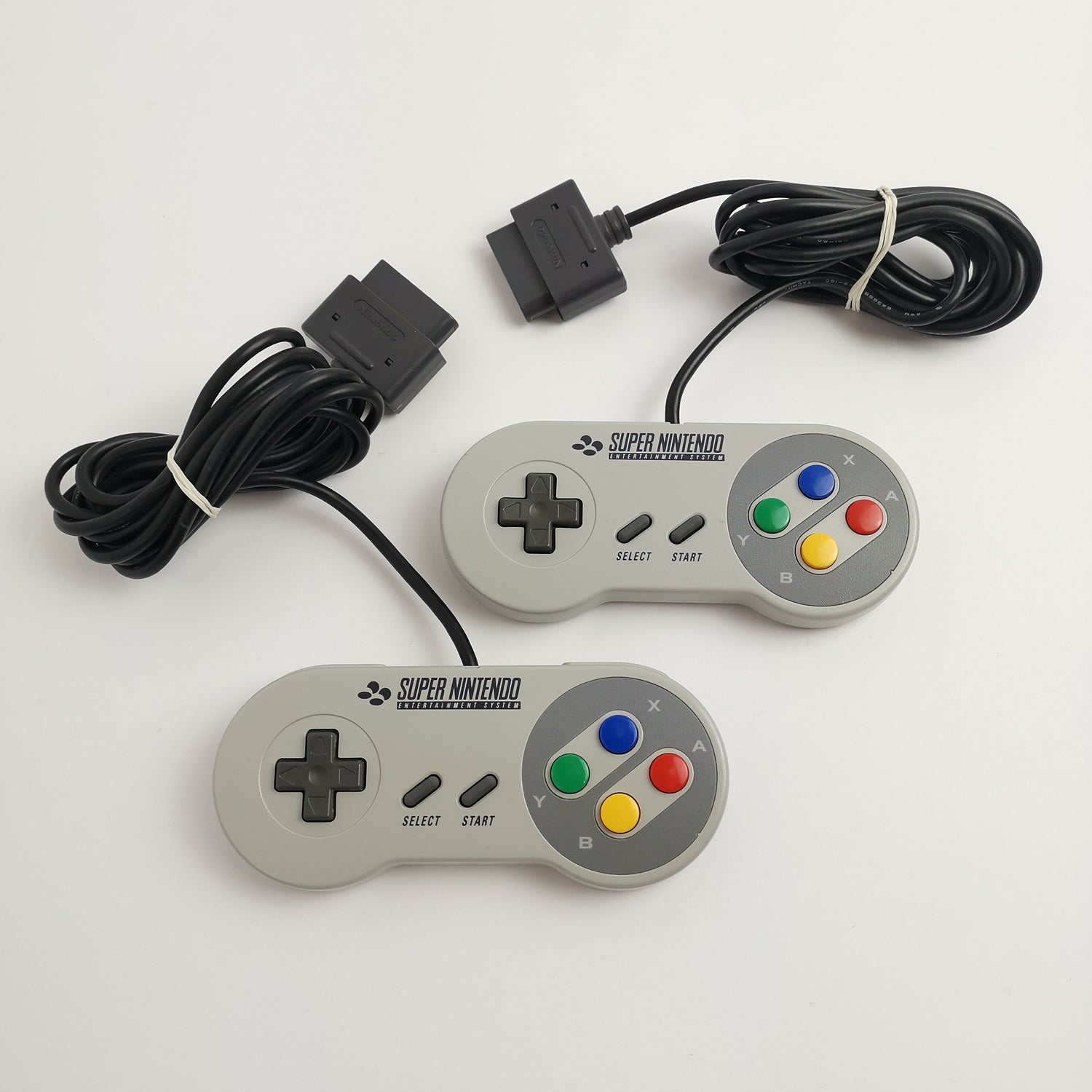 Super Nintendo 1-CHIP Konsole : 2 Controller u. Anschlusskabel | SNES - PAL