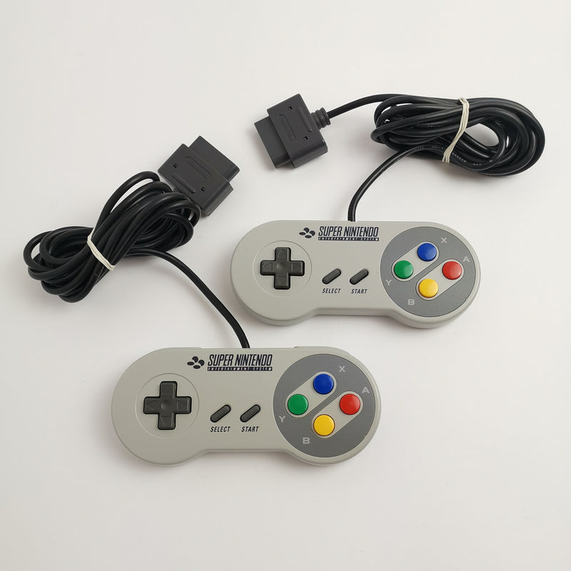 Super Nintendo 1-CHIP console: 2 controllers and connection cable | SNES - PAL