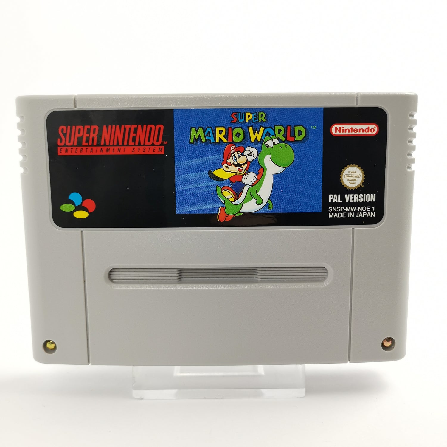 Super Nintendo Game: Super Mario World | SNES module cartridge - PAL NOE-1