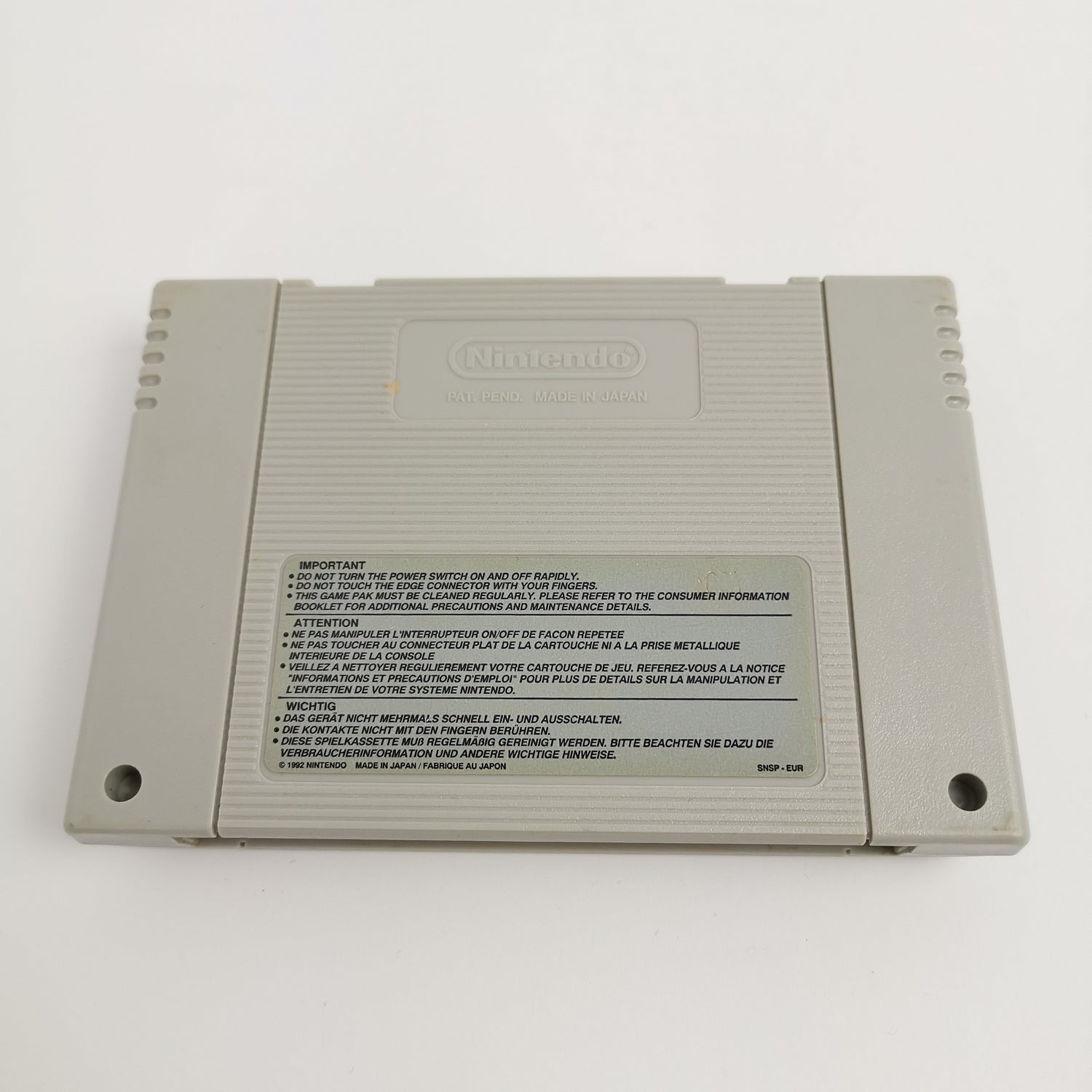 Super Nintendo Game: Super Mario Kart | SNES module cartridge - PAL EUR * good