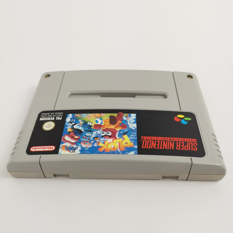 Super Nintendo Game: Plok | SNES module cartridge - PAL NOE / SFRG