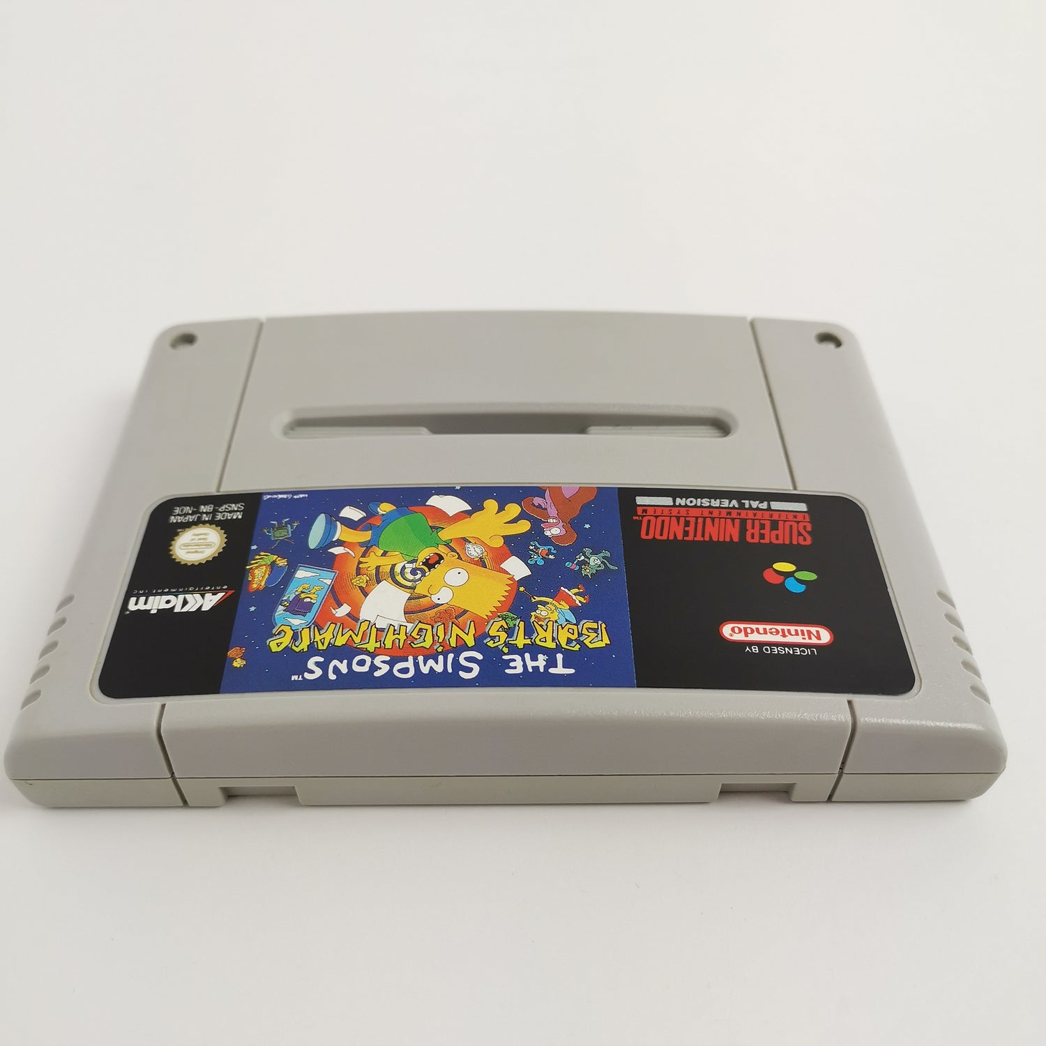 Super Nintendo Game: The Simpsons Bart's Nightmare | SNES module - PAL NOE