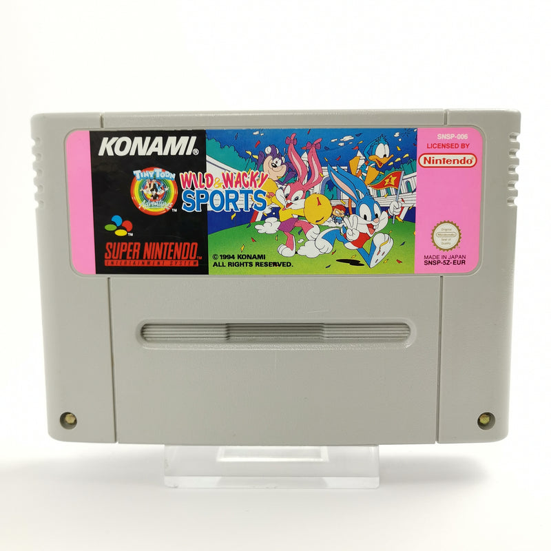 Super Nintendo Game: Tiny Toon Wild Wacky Sports | SNES module cartridge - PAL