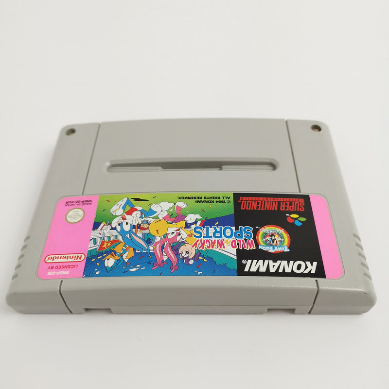 Super Nintendo Game: Tiny Toon Wild Wacky Sports | SNES module cartridge - PAL