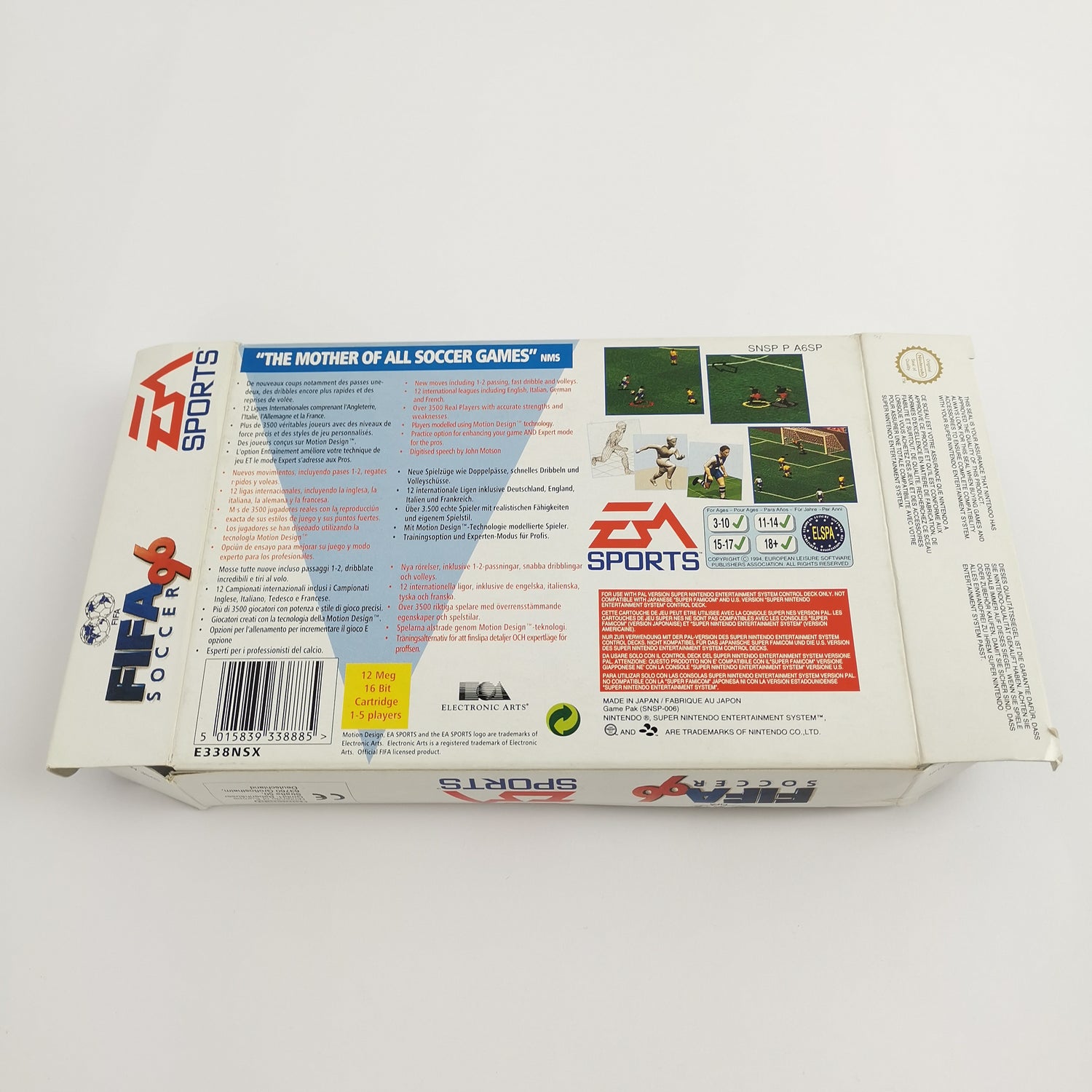 Super Nintendo Game: Fifa Soccer 96 Football | SNES OVP - PAL EUR