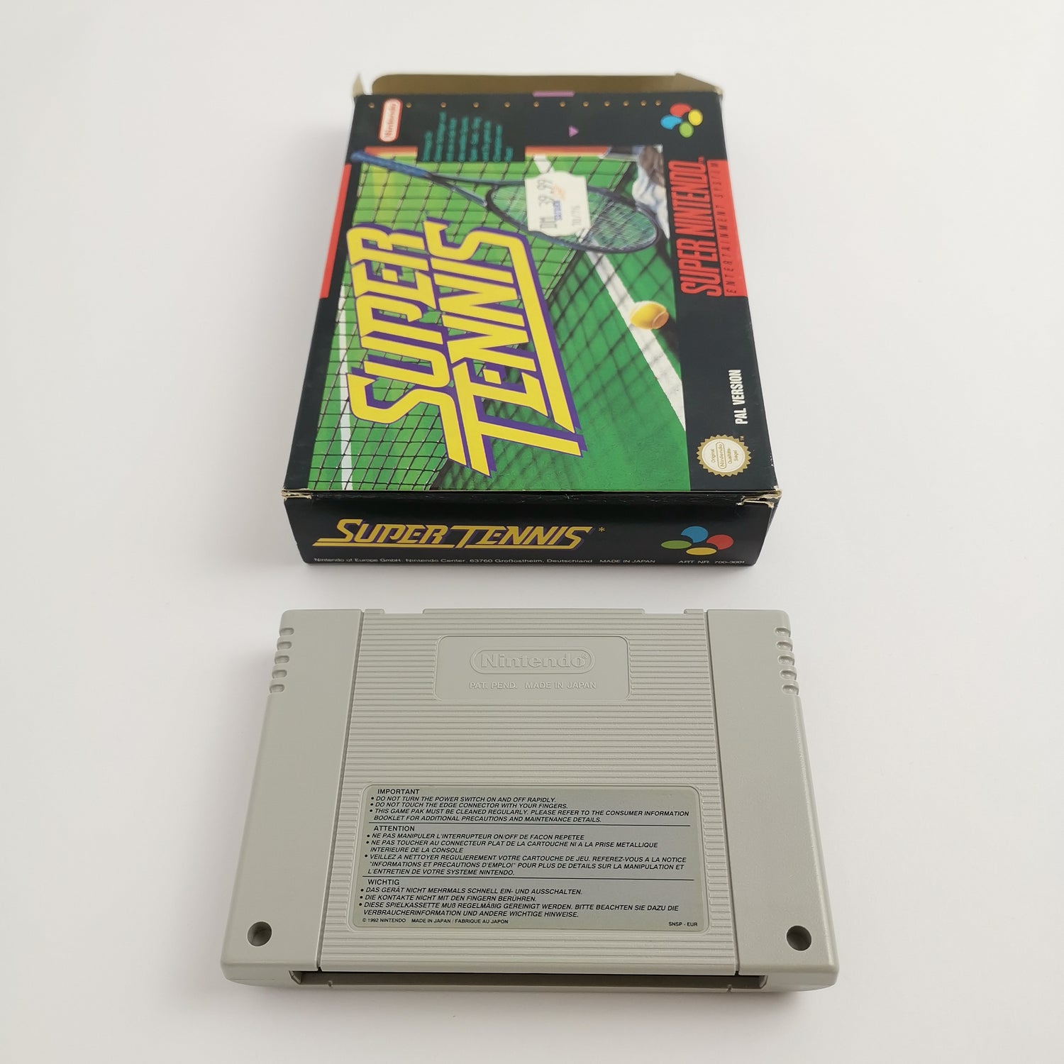 Super Nintendo Spiel : Super Tennis | SNES OVP - PAL