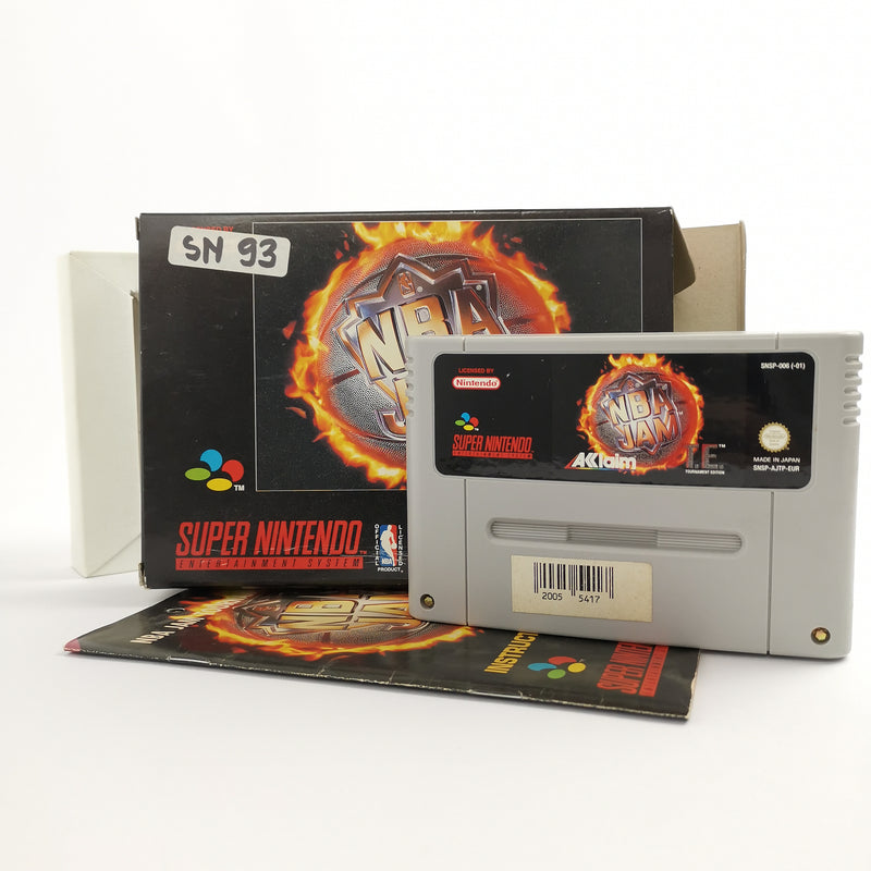 Super Nintendo Game: NBA JAM Tournament Edition. Basketball | SNES OVP - PAL EUR