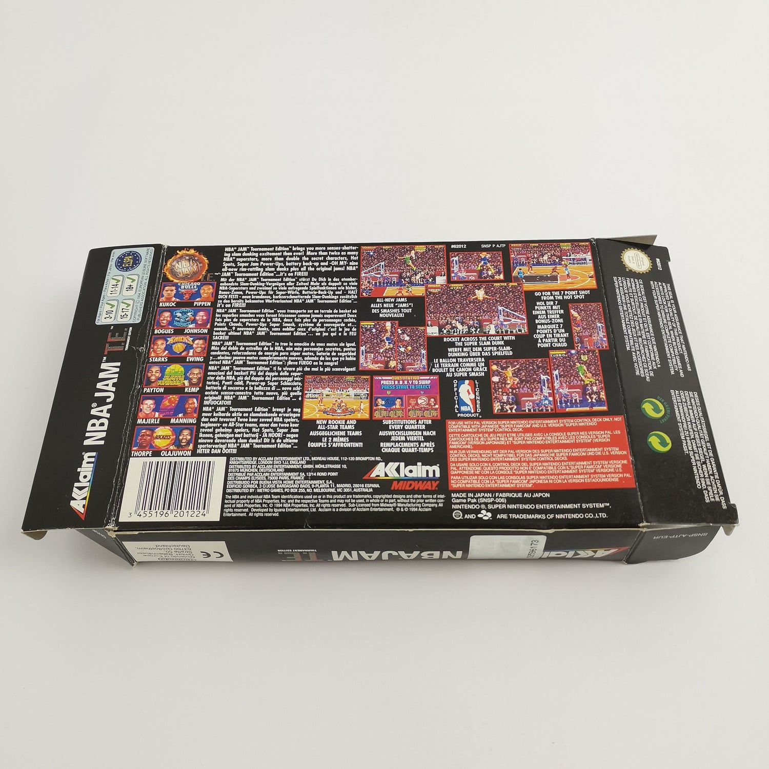 Super Nintendo Game: NBA JAM Tournament Edition. Basketball | SNES OVP - PAL EUR