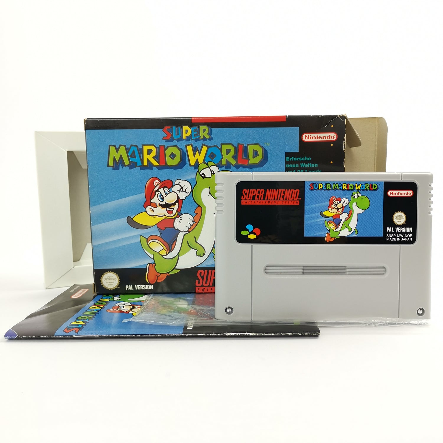 Super Nintendo Spiel : Super Mario World SMW | SNES OVP - PAL Version NOE