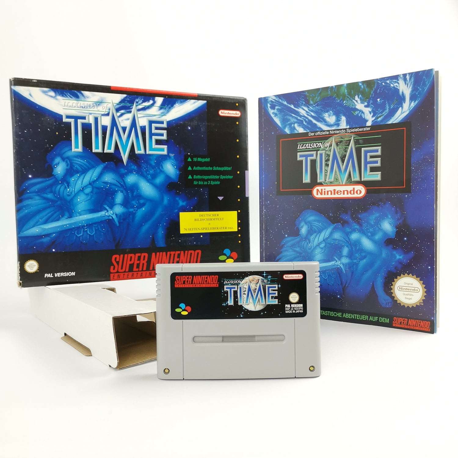 Super Nintendo Spiel : illusion of Time | SNES Big Box OVP - PAL Version NOE [2]