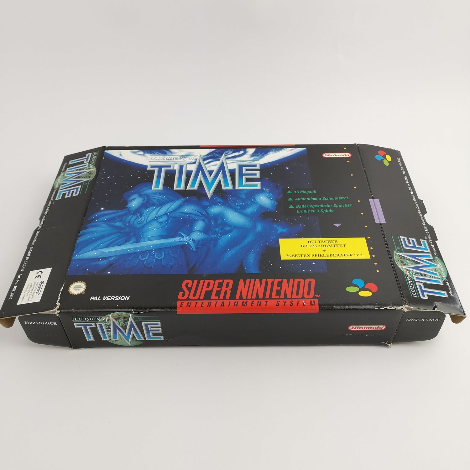 Super Nintendo Spiel : illusion of Time | SNES Big Box OVP - PAL Version NOE [2]