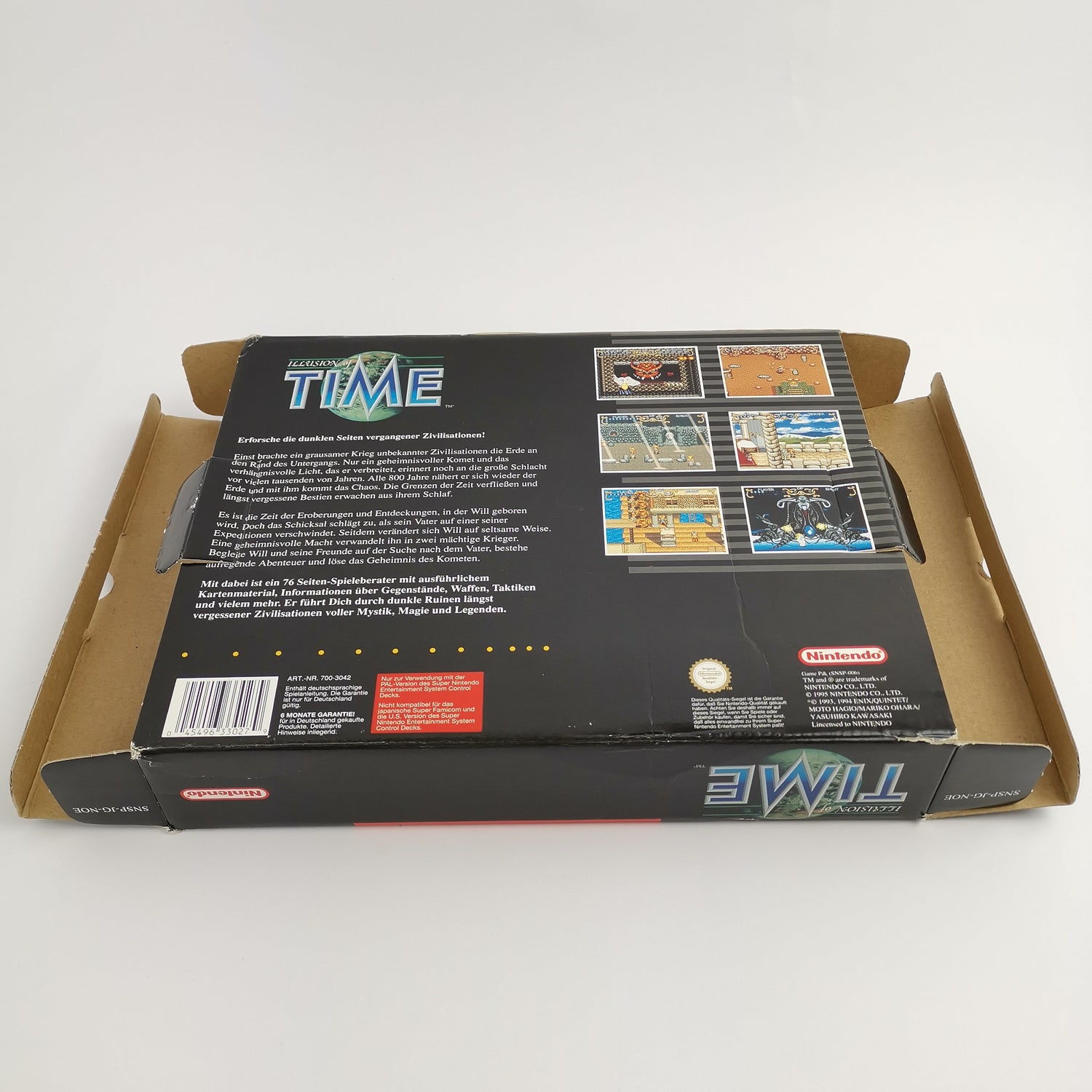 Super Nintendo Spiel : illusion of Time | SNES Big Box OVP - PAL Version NOE [2]