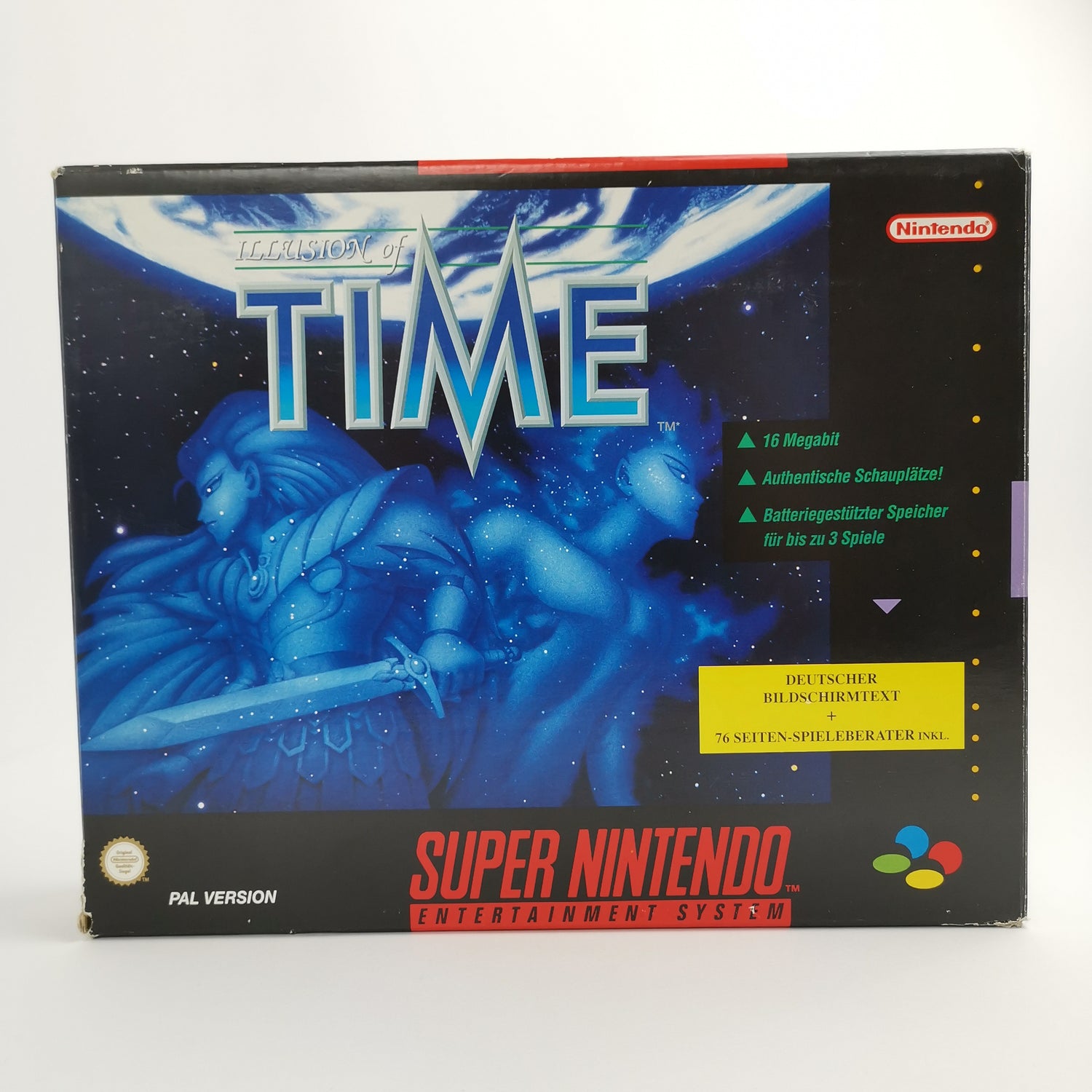 Super Nintendo Spiel : illusion of Time | SNES Big Box OVP - PAL Version NOE [2]