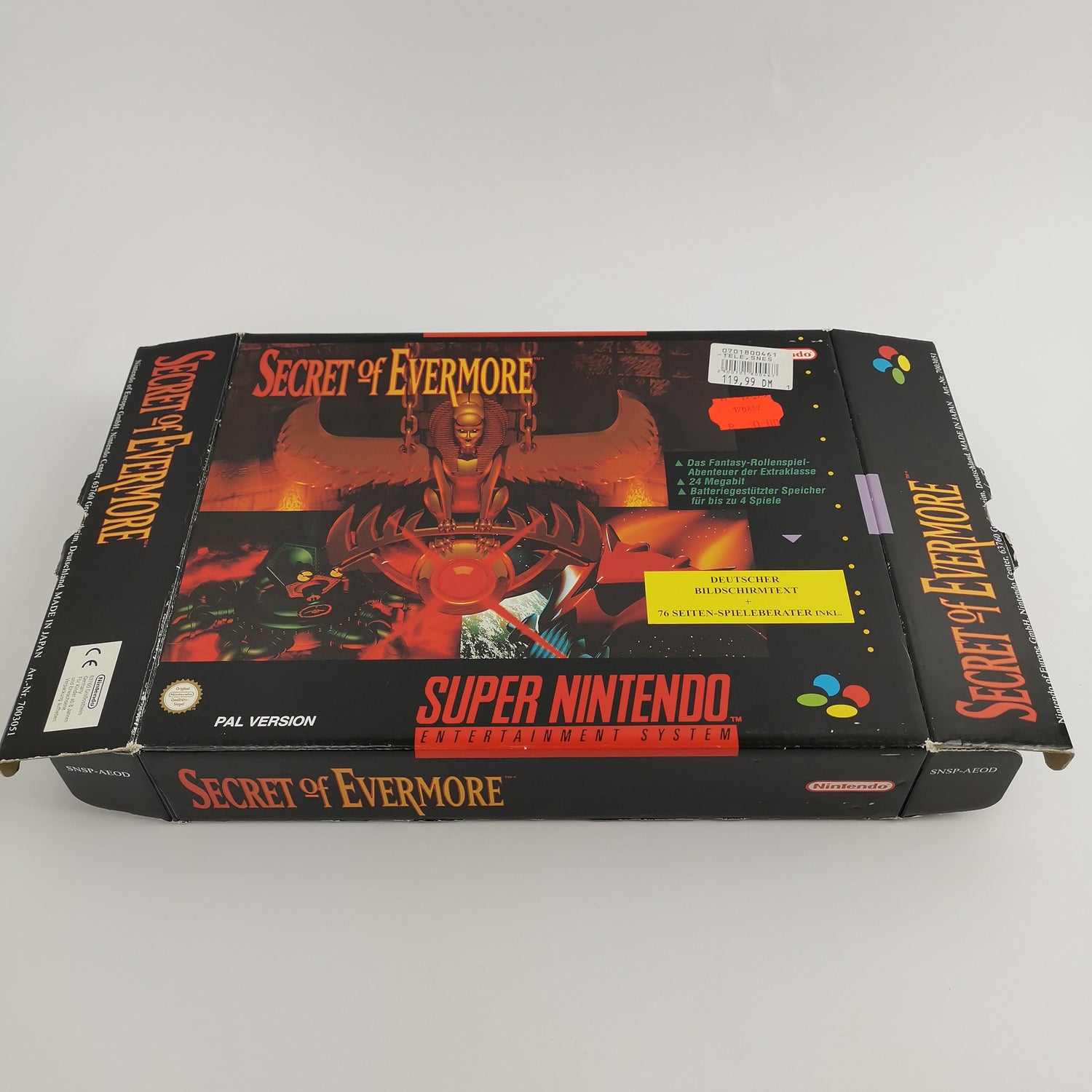 Super Nintendo Game: Secret of Evermore Big Box | SNES OVP - PAL NOE [2]