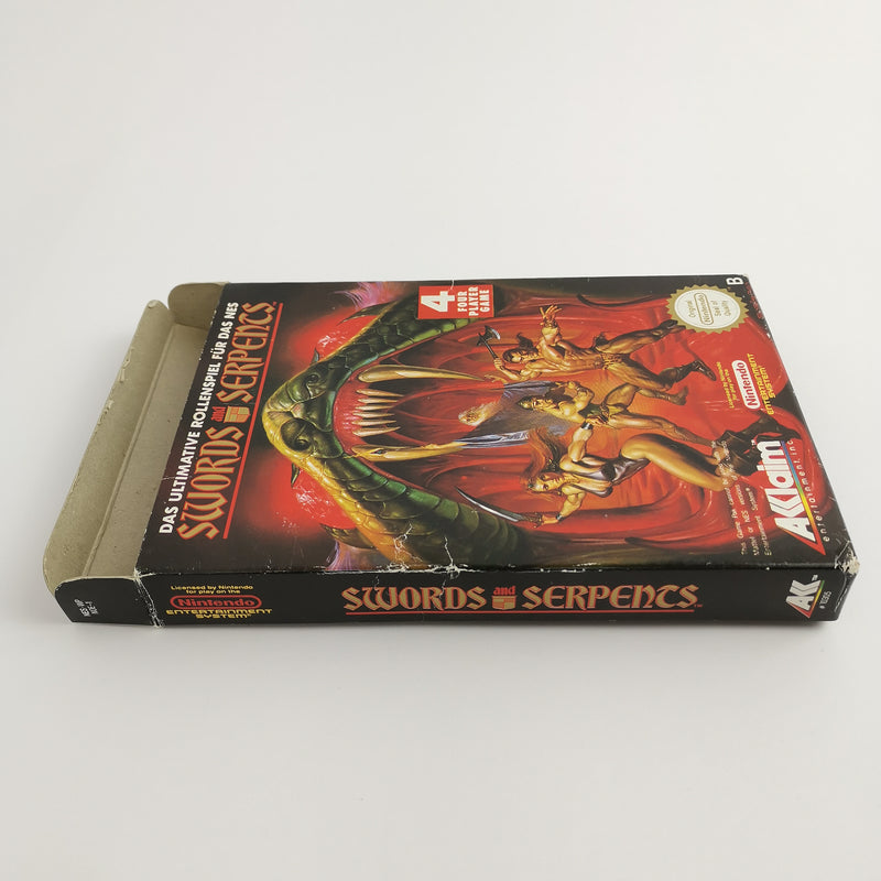 Nintendo Entertainment System Game: Swords and Serpencs | Original packaging NES - PAL NOE-1