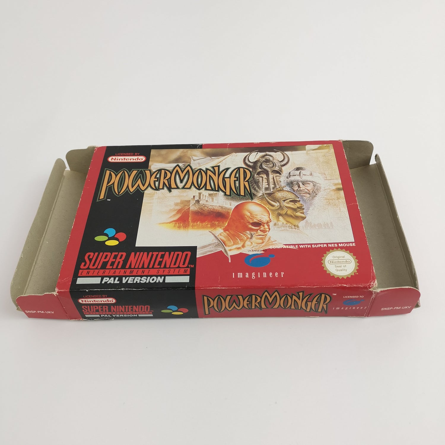 Super Nintendo Game: Power Monger | Snes Powermonger - OVP PAL UKV