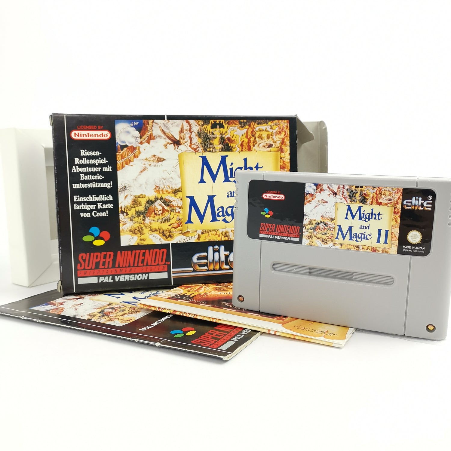 Super Nintendo game: Might and Magic II 2 with card | SNES Game - OVP PAL