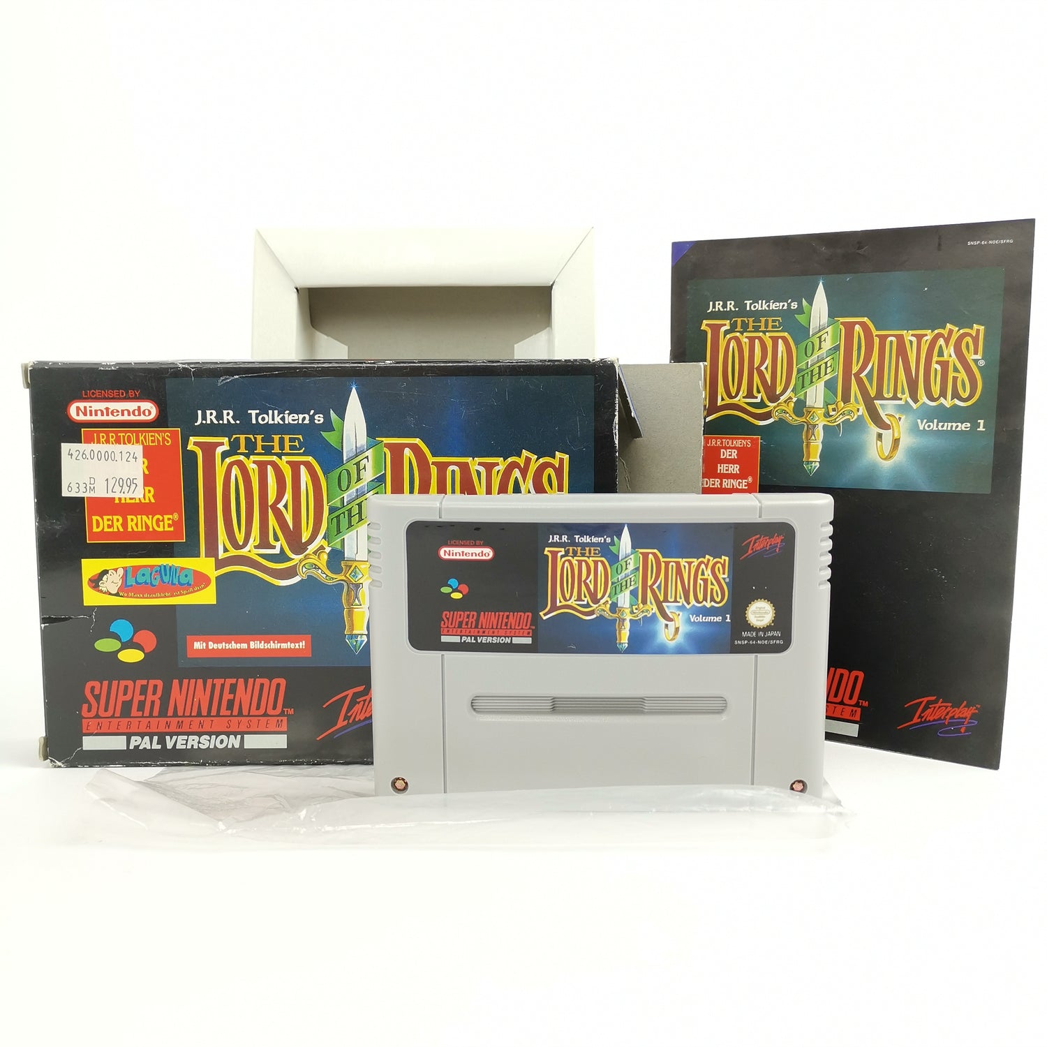 Super Nintendo Game: The Lord of the Rings JRR | SNES Game - OVP PAL