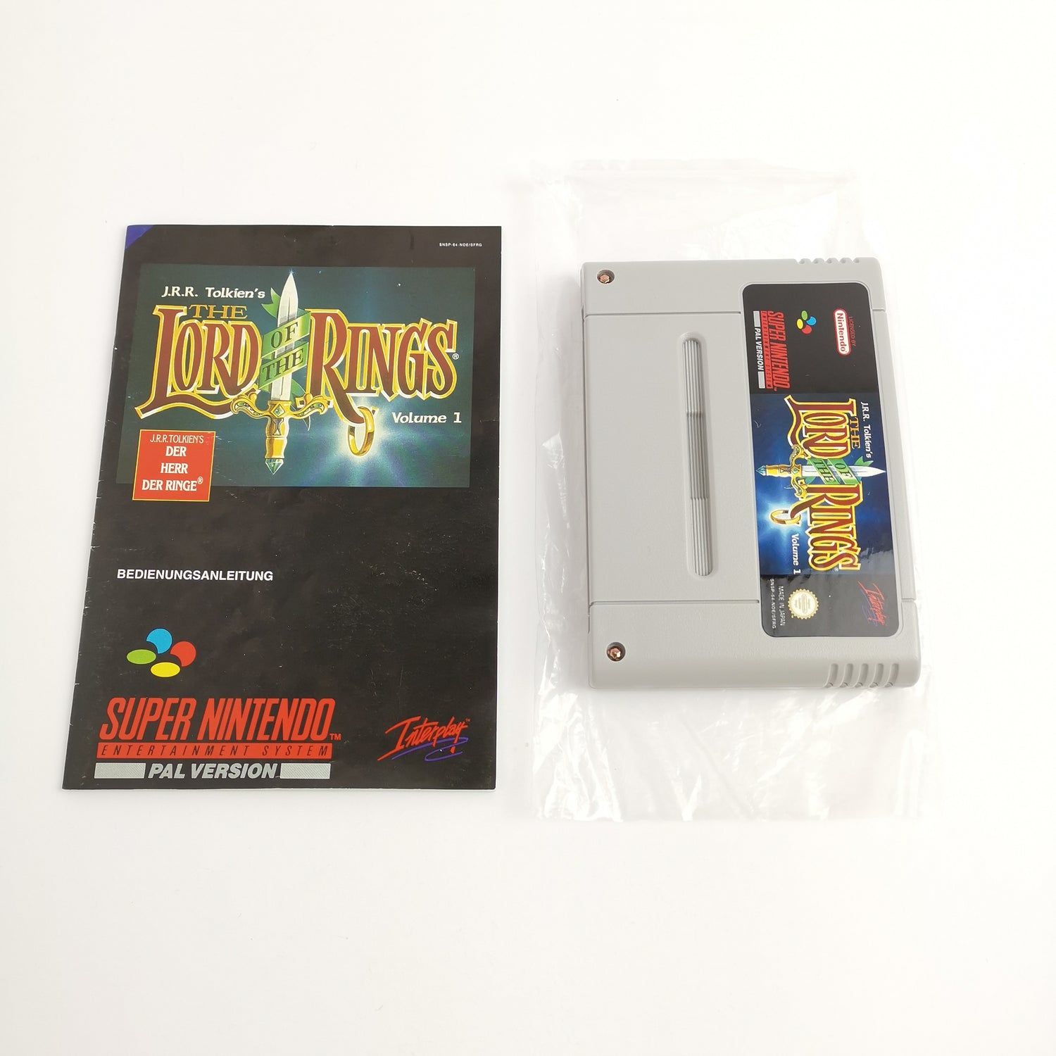 Super Nintendo Game: The Lord of the Rings JRR | SNES Game - OVP PAL