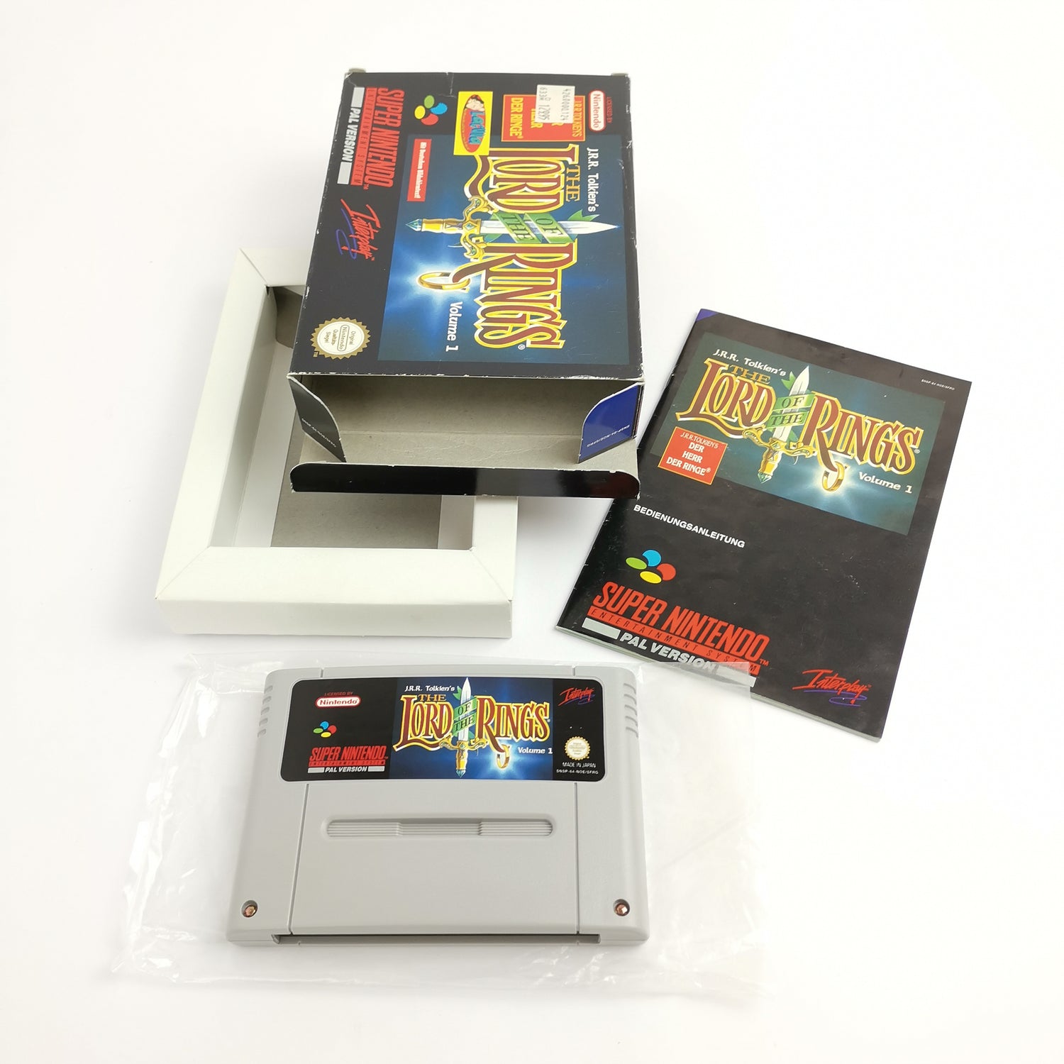 Super Nintendo Game: The Lord of the Rings JRR | SNES Game - OVP PAL