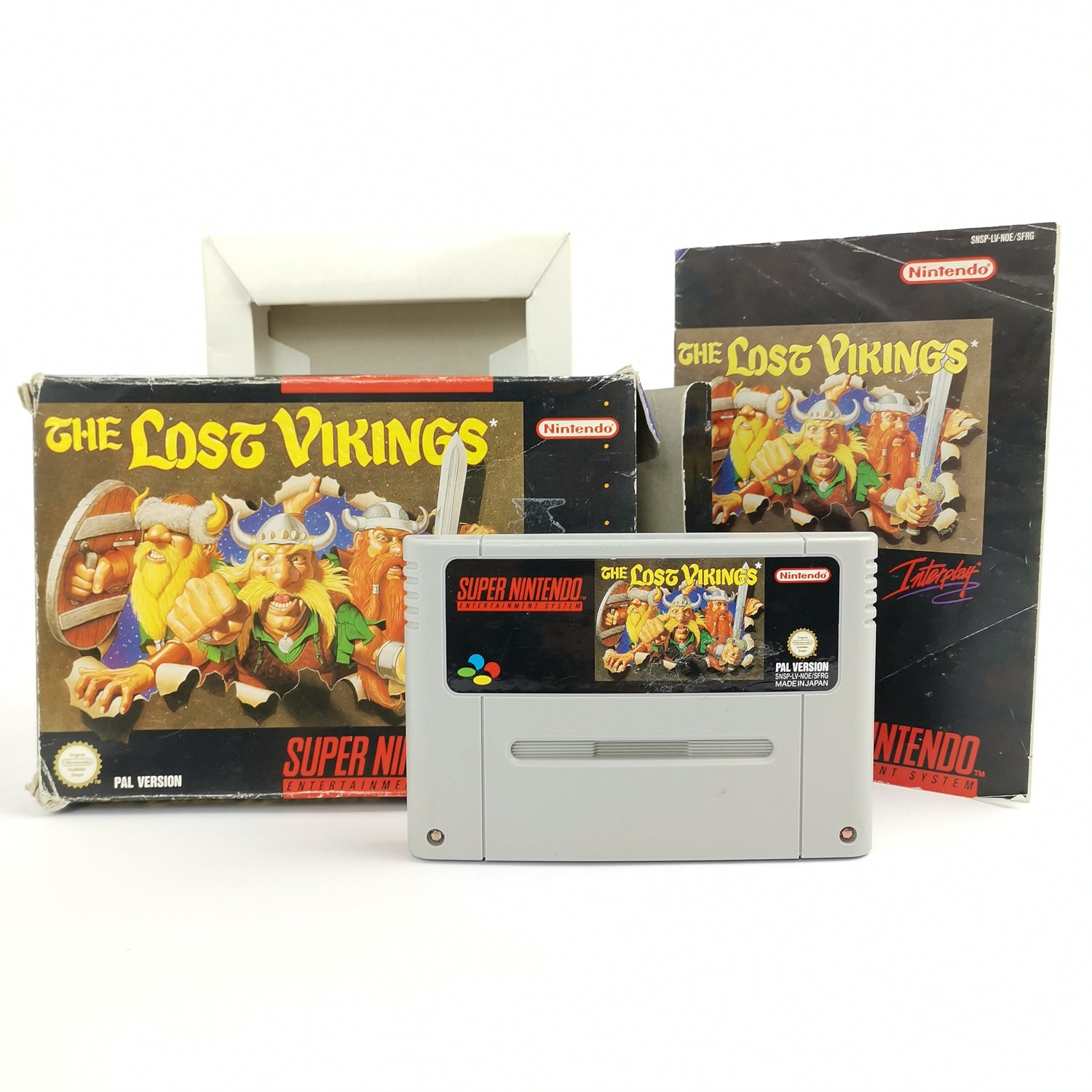 Super Nintendo Game: The Lost Vikings | SNES Game - OVP PAL