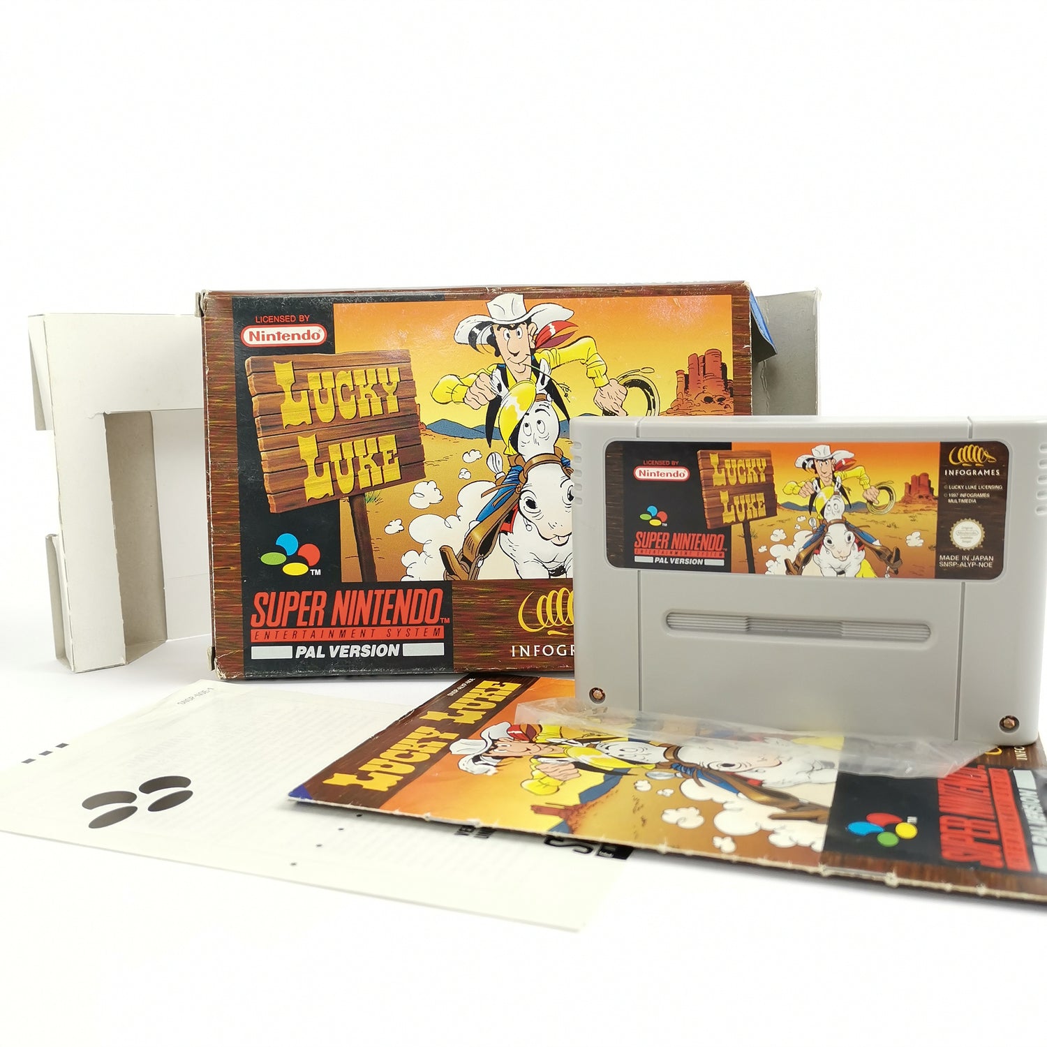 Super Nintendo Game: Lucky Luke | SNES Game - OVP PAL