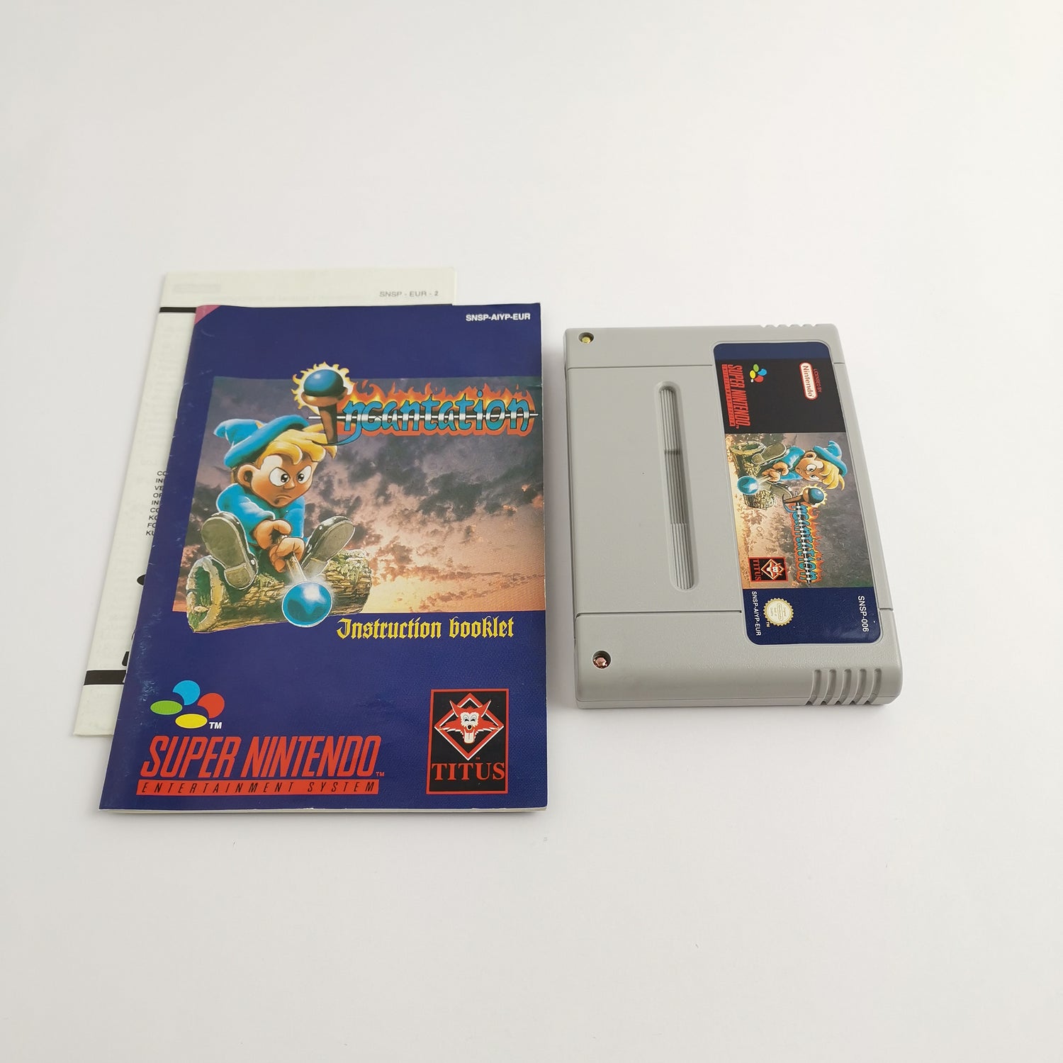 Super Nintendo Game: Incantation | Snes Game - OVP PAL EUR