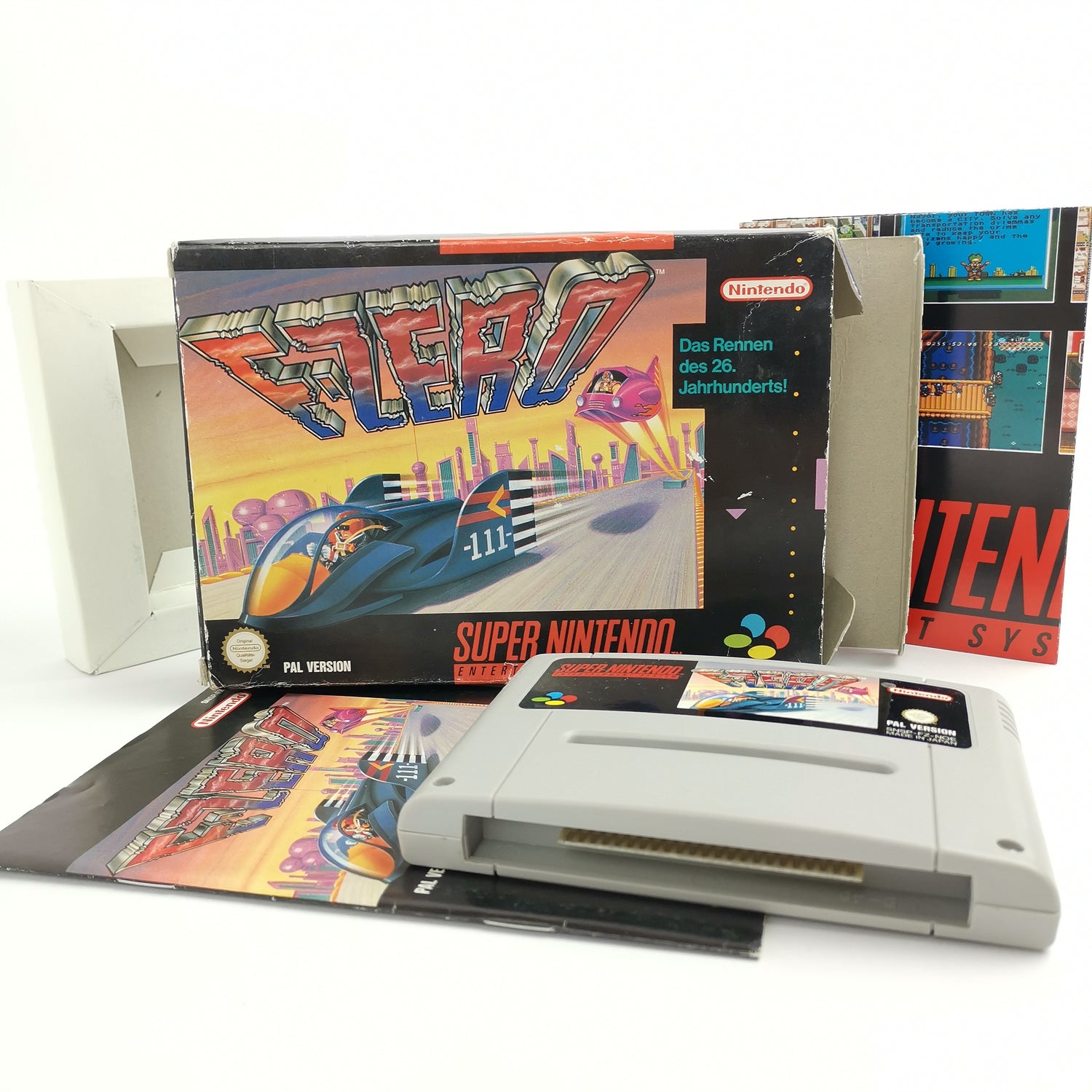 Super Nintendo Game: F-Zero | Snes Game F Zero - OVP PAL NOE-1