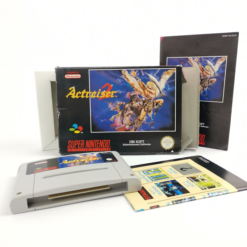 Super Nintendo Game: Actraiser 2 with Poster | Snes Game - OVP PAL EUR