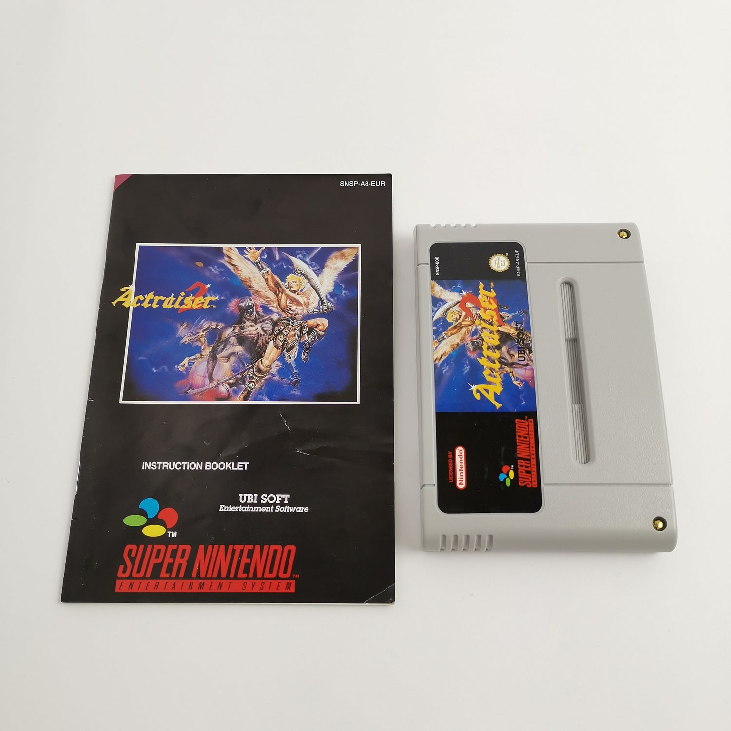 Super Nintendo Game: Actraiser 2 with Poster | Snes Game - OVP PAL EUR