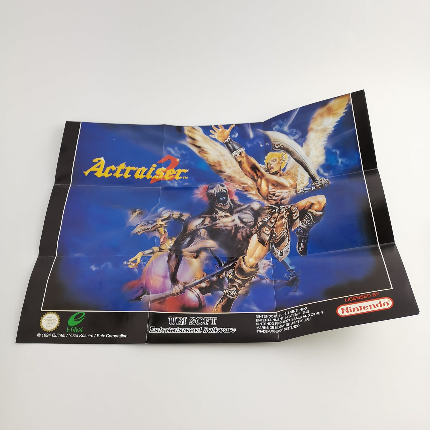 Super Nintendo Game: Actraiser 2 with Poster | Snes Game - OVP PAL EUR