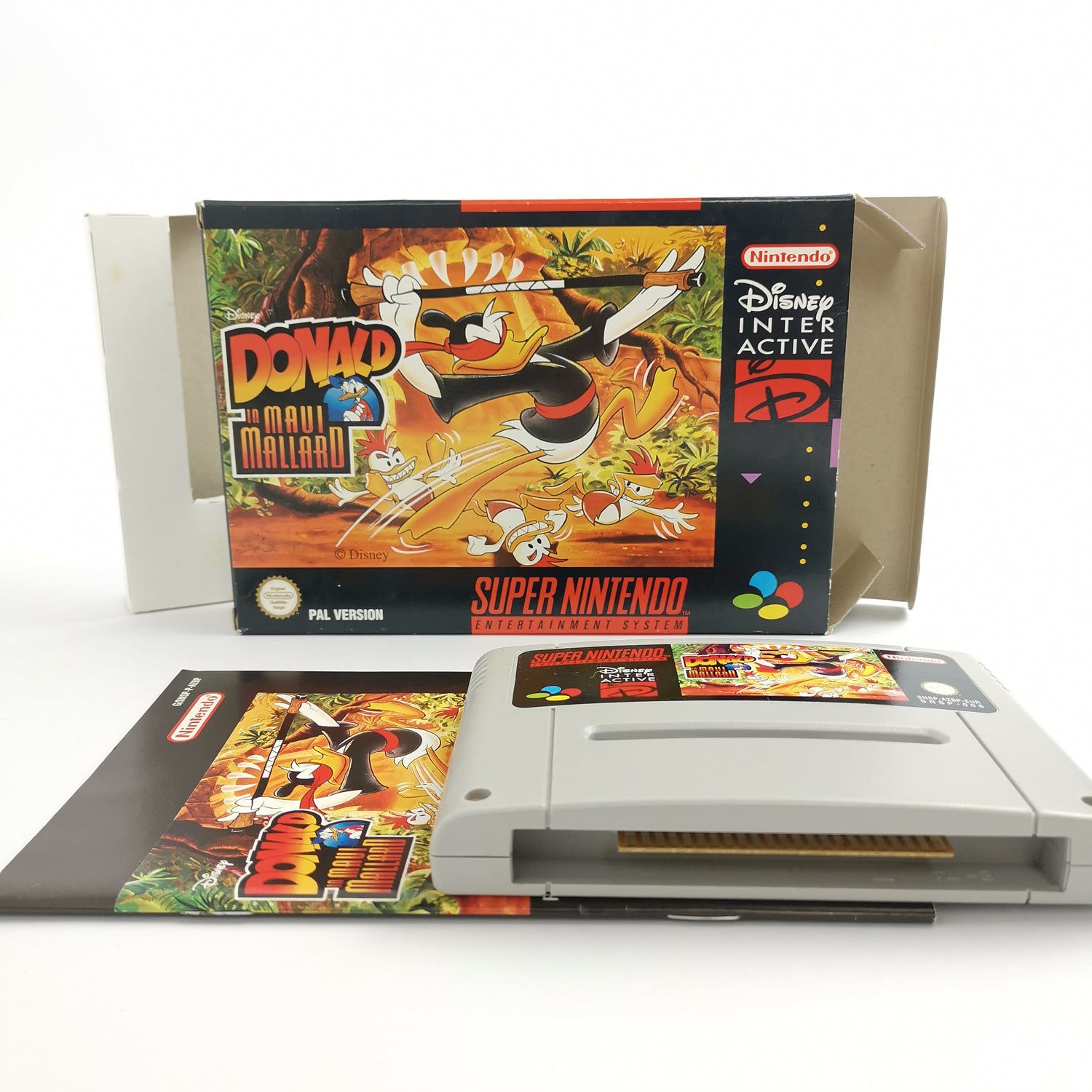 Super Nintendo Game: Donald in Maui Mallard | Disney Snes Game - OVP PAL