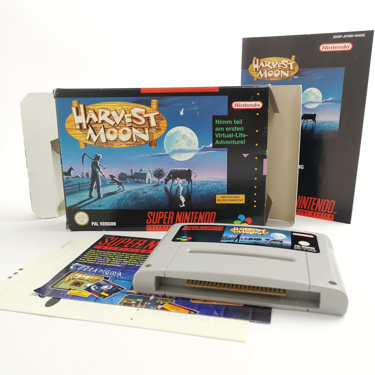 Super Nintendo Game: Harvest Moon | Snes Game - OVP PAL NNOE