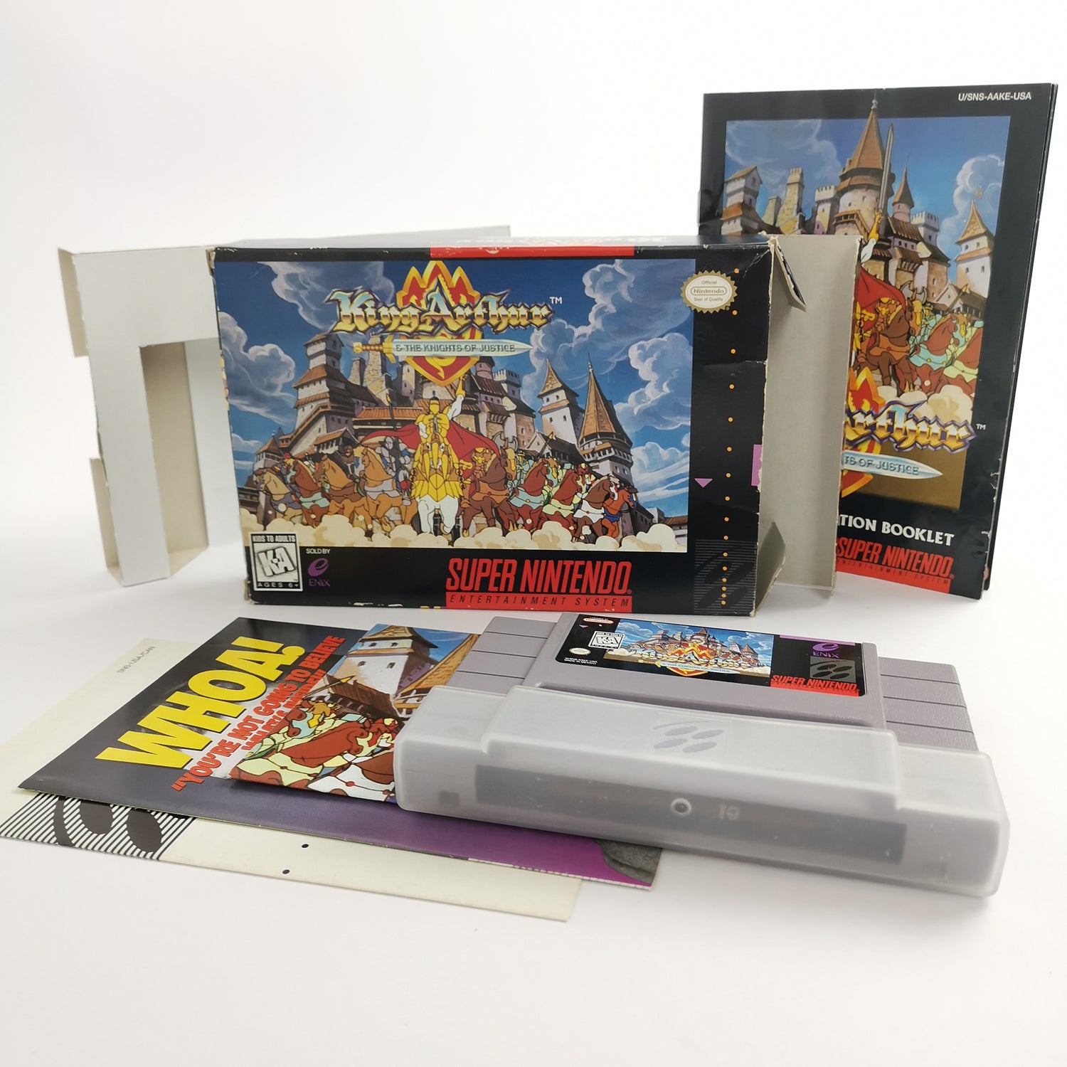 Super Nintendo Spiel :  King Arthur & The Knights of Justice - SNES OVP USA