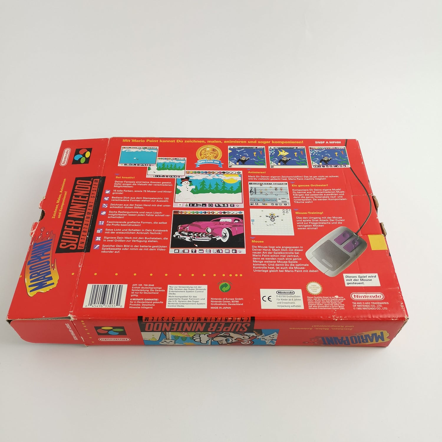 Super Nintendo Game: Mario Paint - SNES Game | Original packaging PAL Super Classic series