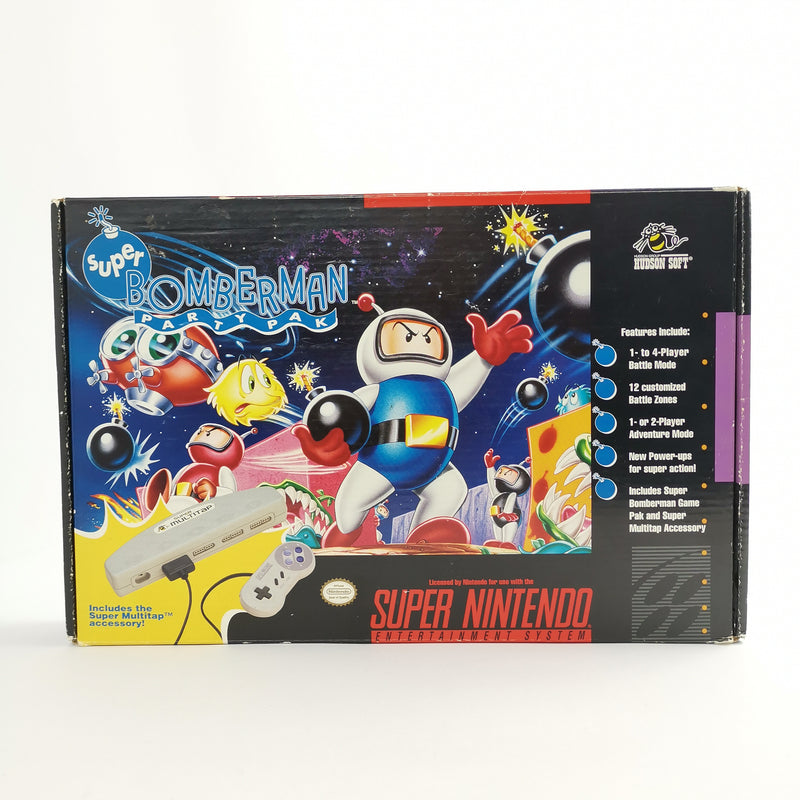 Super Nintendo Spiel :  Super Bomberman Party Pak Big Box | OVP NTSC-U/C USA