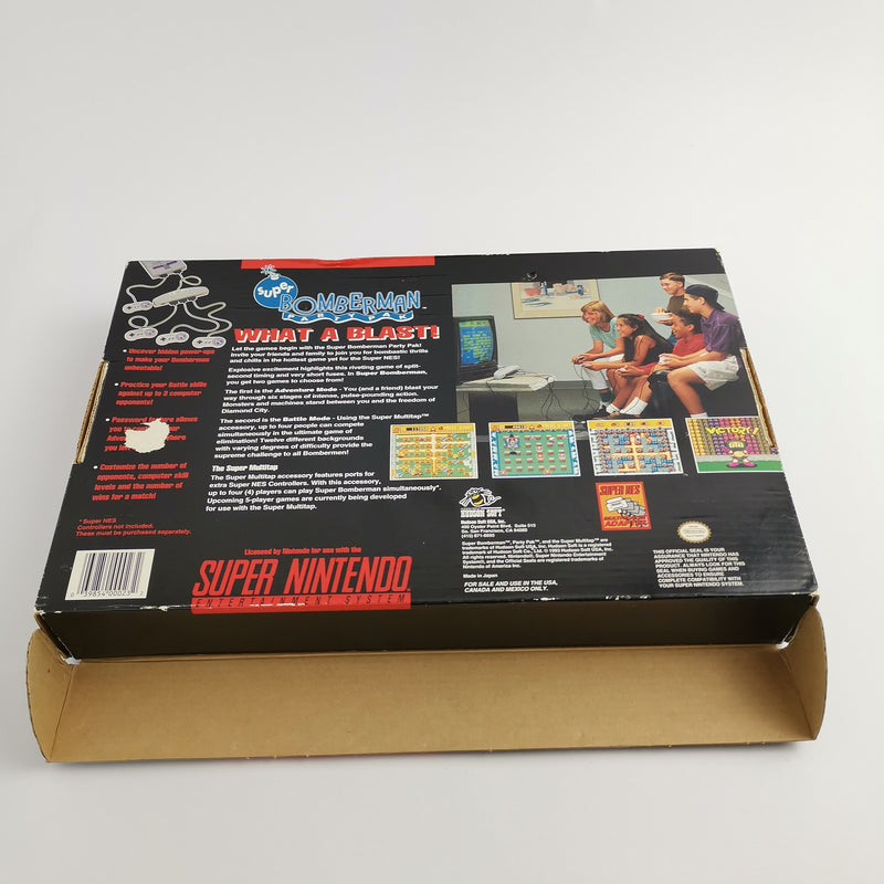 Super Nintendo Spiel :  Super Bomberman Party Pak Big Box | OVP NTSC-U/C USA