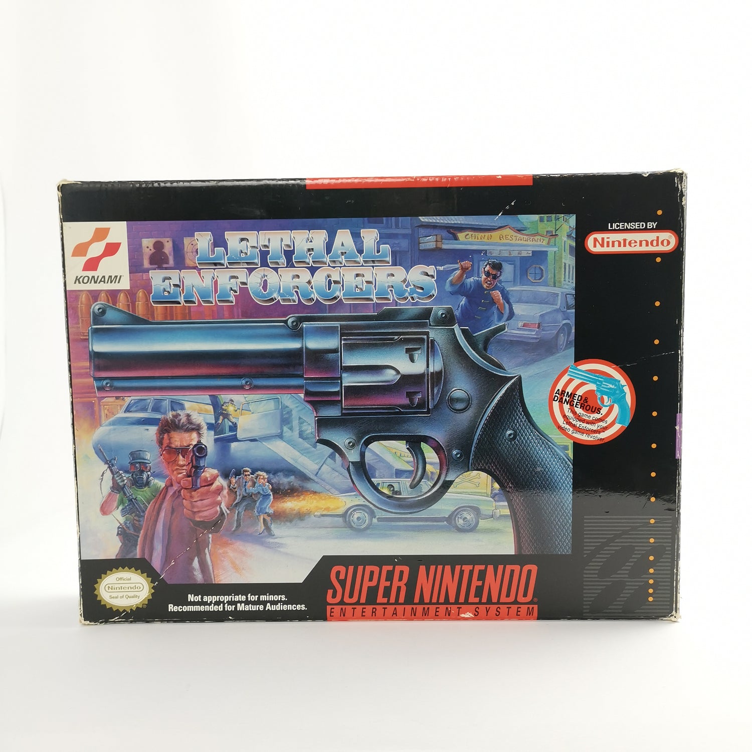 Super Nintendo Game: Lethal Enforcers Big Box | Original packaging NTSC-U/C USA