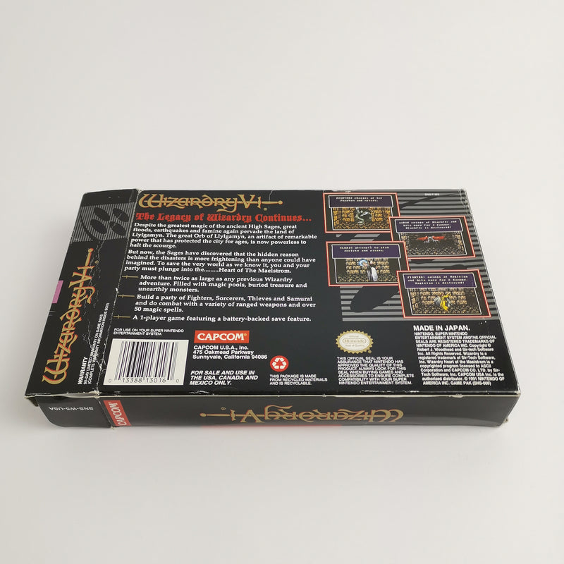 Super Nintendo Game: Wizardry V 5 The Heart of Maelstrom | Snes Game - Original Box USA