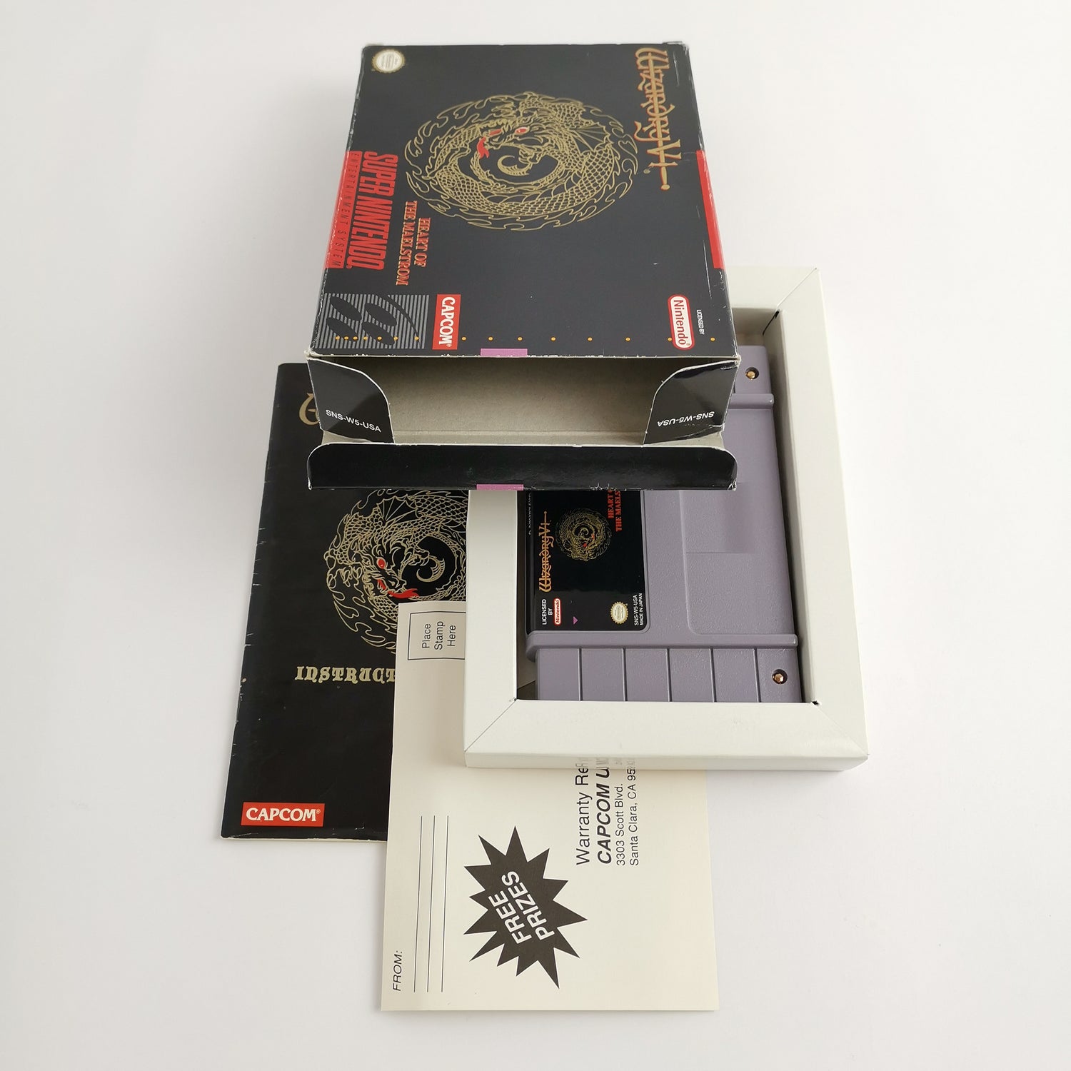 Super Nintendo Game: Wizardry V 5 The Heart of Maelstrom | Snes Game - Original Box USA