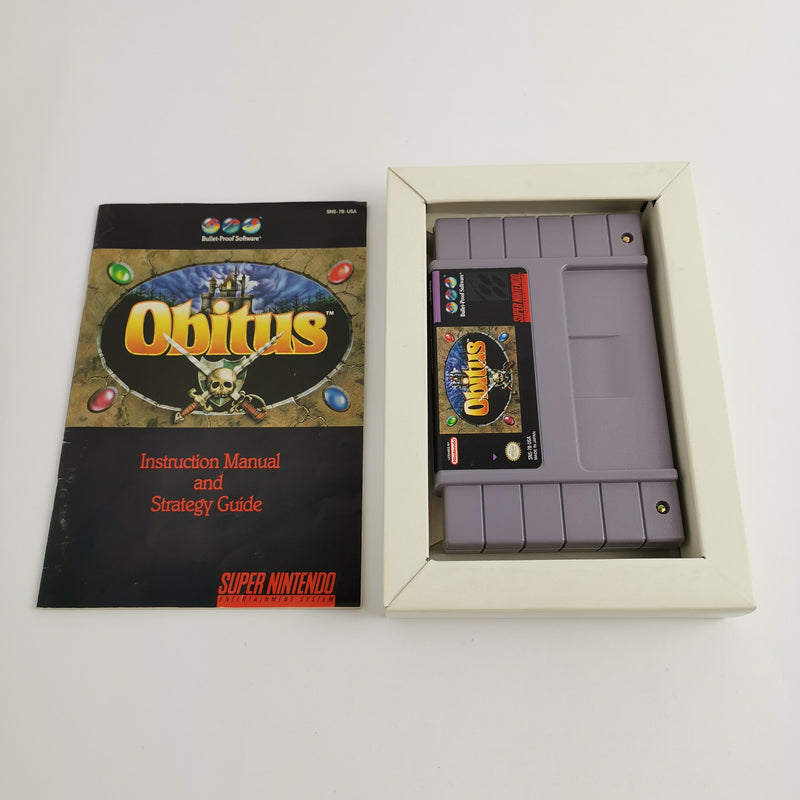 Super Nintendo Spiel : Obitus | Snes Game - OVP NTSC-U/C USA