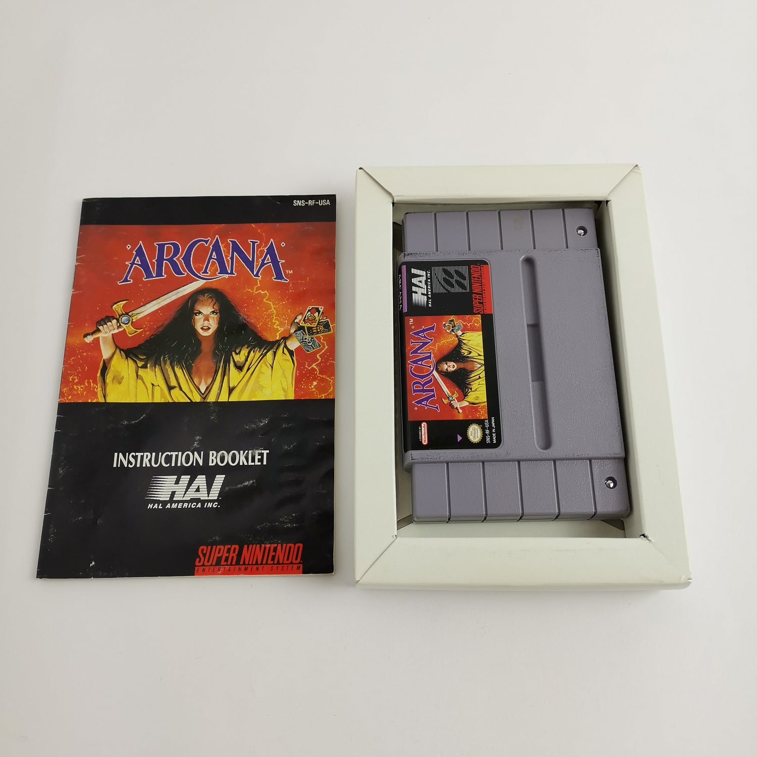 Super Nintendo Game: Arcana | Snes Game - OVP NTSC-U/C USA