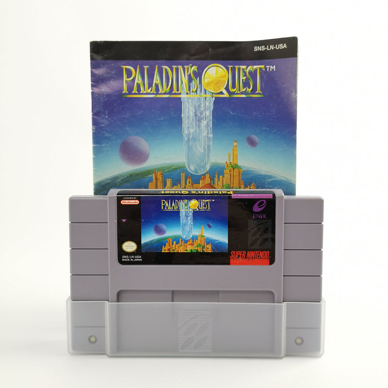 Super Nintendo Spiel :  Paladins Quest + Anleitung | Snes Game Modul - NTSC USA