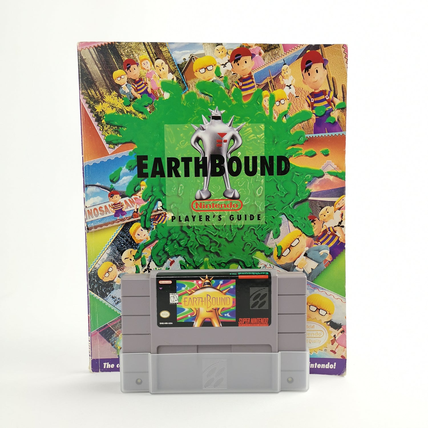 Super Nintendo Game: Earthbound + Players Guide | Snes Game Module - NTSC USA